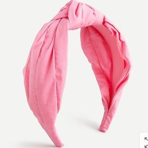 J. Crew Knot Headband in Solid Cotton 🌺 Hibiscus